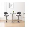 Image de Tabourets de bar lot de 2 gris similicuir249659
