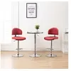 Image de Tabourets de bar lot de 2 rouge bordeaux similicuir249661