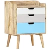 Image de Table de chevet 47x35x63 cm Bois de manguier solide
