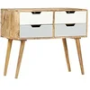 Image de Buffet Armoire de Rangement avec 4 Tiroirs Commode Meuble de Rangement Armoire Latérale Maison Intérieur 85x40x71 cm Bois de Manguier Massif