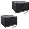 Image de Housses de salon de jardin 2 pcs Rotin 8 oillets 113x113 cm