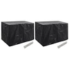 Image de Housses de salon de jardin 2 pcs 8 oillets 140x70x90 cm279128