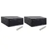 Image de Housses de salon de jardin 2 pcs 10 oillets 260x260x90 cm