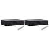 Image de Housses de chaise de jardin 8 oillets 2 pcs 218 x 77 x 55 cm