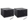 Image de Housses de salon de jardin 2 pcs 8 oillets 122x112x98 cm279134