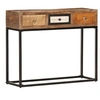 Image de Table console Doré 90x30x75 cm Bois de récupération massif