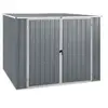 Image de Abri de jardin en acier galvanisé gris 195x198x159 cm -