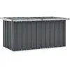 Image de Boîte de rangement de jardin Gris 129x67x65 cm