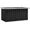 Image de Boîte de rangement de jardin Anthracite 129x67x65 cm