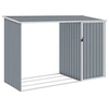 Image de Abri à Bois de Jardin Hangar de Stockage d'Outils Abri de Rangement Remise en Rondins Cabane Extérieur Gris 46294