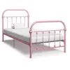 Image de Bedframe metaal roze 100x200 cm284511