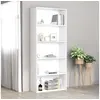 Image de Bibliothèque à 5 niveaux Blanc 80x30x189 cm Bois d ingénierie