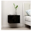 Image de Table de chevet Noir 40x30x30 cm Bois d ingénierie