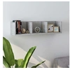 Image de Etagère murale à CD Gris béton 75x18x18 cm Bois d ingénierie