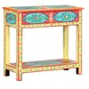 Image de Table console peinte à la main 80x35x75 cm Bois de manguier