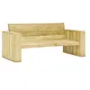 Image de Banc de jardin 179 cm Bois de pin imprégné