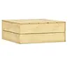 Image de Table de jardin 75x75x31 cm Bois de pin imprégné