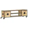 Image de Meuble TV 130x30x39 cm Bois massif de manguier