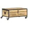 Image de Table Basse Table d'Appoint Table de Salon Table de Canapé Bout de Canapé Salle de Séjour Maison Intérieur 70x50x33 cm Bois de Manguier Massif