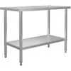 Image de Table de travail de cuisine 120x60x85 cm Acier inoxydable