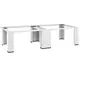 Image de Socle double pour lave linge et sèche linge Blanc