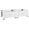 Image de Socle Double pour Lave-linge et Sèche-linge avec Tiroirs Support de Machine à Laver Base de Machine à Sécher Support de Sèche-linge Blanc