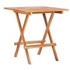 Image de Table de bistro pliable 60x60x65 cm Bois de teck solide