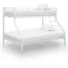 Image de Cadre de lit superposé sans matelas Blanc 140x200 cm 90x200 cm