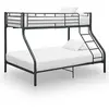 Image de Cadre de lit superposé sans matelas noir 140x200 cm 90x200 cm