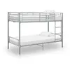 Image de Lit superposé sans matelas gris métal 90x200 cm