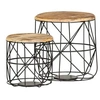 Image de Tables basses 2 pcs Bois solide de manguier