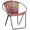 Image de Cirkelstoel chindi tissu meerkleurig
