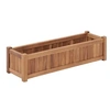 Image de Lit surélevé 100x30x25 cm Bois de teck solide