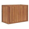 Image de Lit Surélevé Bac à Plante Pot de Fleurs Jardinière Jardin Balcon Patio Terrasse Arrière-cour Extérieur 100x50x70 cm Bois de Teck Solide