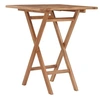 Image de Table pliable de jardin 60x60x75 cm Bois de teck solide