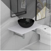 Image de Meuble de salle de bain en deux pièces Céramique Blanc