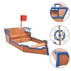 Image de Bac à Sable Bateau Pirate Equipement de Jeu Aire de Jeu Enfants Garçons Filles Jardin Extérieur 190x94,5x101 cm Bois 92171