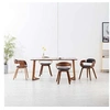 Image de Lot de 4 chaise interieur non pliable en bois H. 70 cm gris