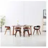 Image de Lot de 6 chaise interieur non pliable H. 70 cm en bois gris