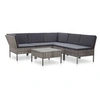 Image de Salon de jardin modulable polyethylene gris 6 pieces 69 x 57 x 67 5 personnes