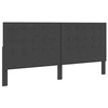 Image de Tête de lit Tissu 200x200 cm Gris foncé