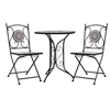 Image de Salon de jardin metal 3 personnes 3 pieces