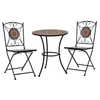 Image de Salon de jardin metal gris 3 pieces 2 personnes