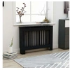 Image de Cache-radiateur Noir - - 112x19x81 cm - MDF - Espace de rangement pour livres et ornements