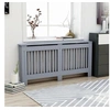 Image de Cache-radiateur Anthracite - - 172x19x81 cm - MDF - Espace de rangement pour livres et ornements
