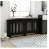 Image de Cache-radiateur Noir - - 172x19x81 cm - MDF - Espace de rangement pour livres et ornements