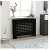 Image de Cache-radiateur Noir - - 112x19x81 cm - MDF