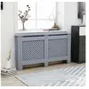 Image de Cache-radiateur - - Anthracite - MDF - Espace de rangement pour livres et ornements