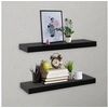 Image de Etagères murales flottantes 2 pcs Noir 40x20x3,8 cm