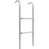 Image de Echelle de trampoline à 2 marches Acier Argenté 72 cm (Convient pour une Hauteur de 65?cm) 92408